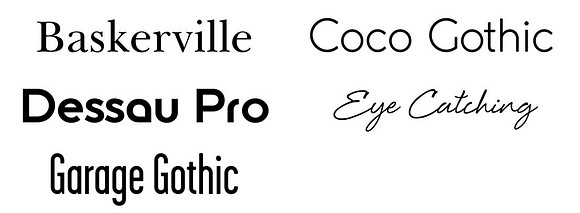 Updated fonts for Miller's albums