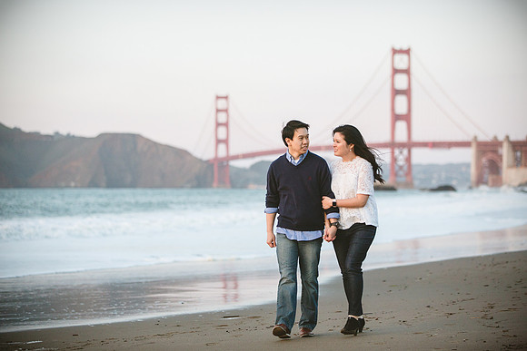 Baker Beach engagement